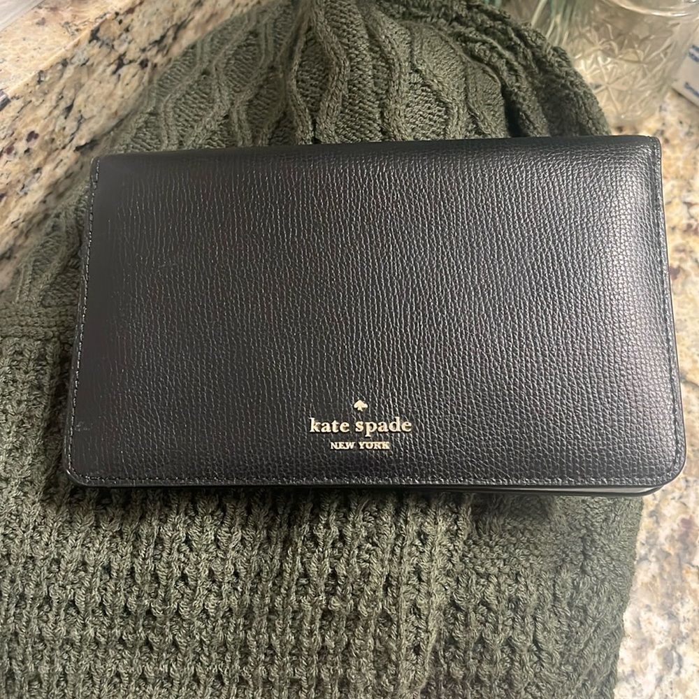 Black Kate Spade clutch wallet